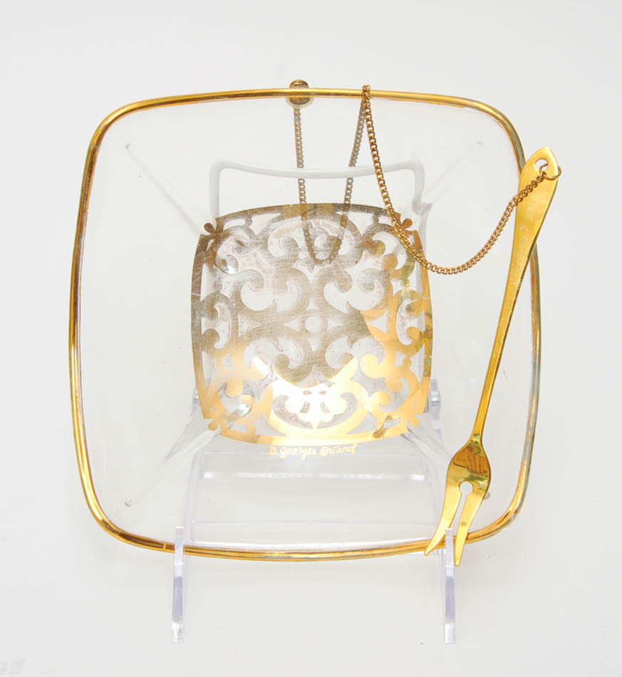 George Briard Glass Serving Platter