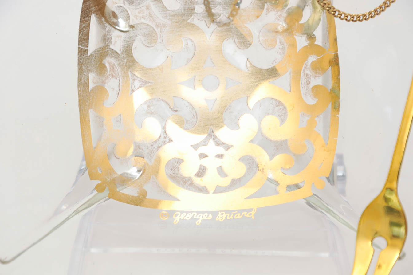George Briard Glass Serving Platter