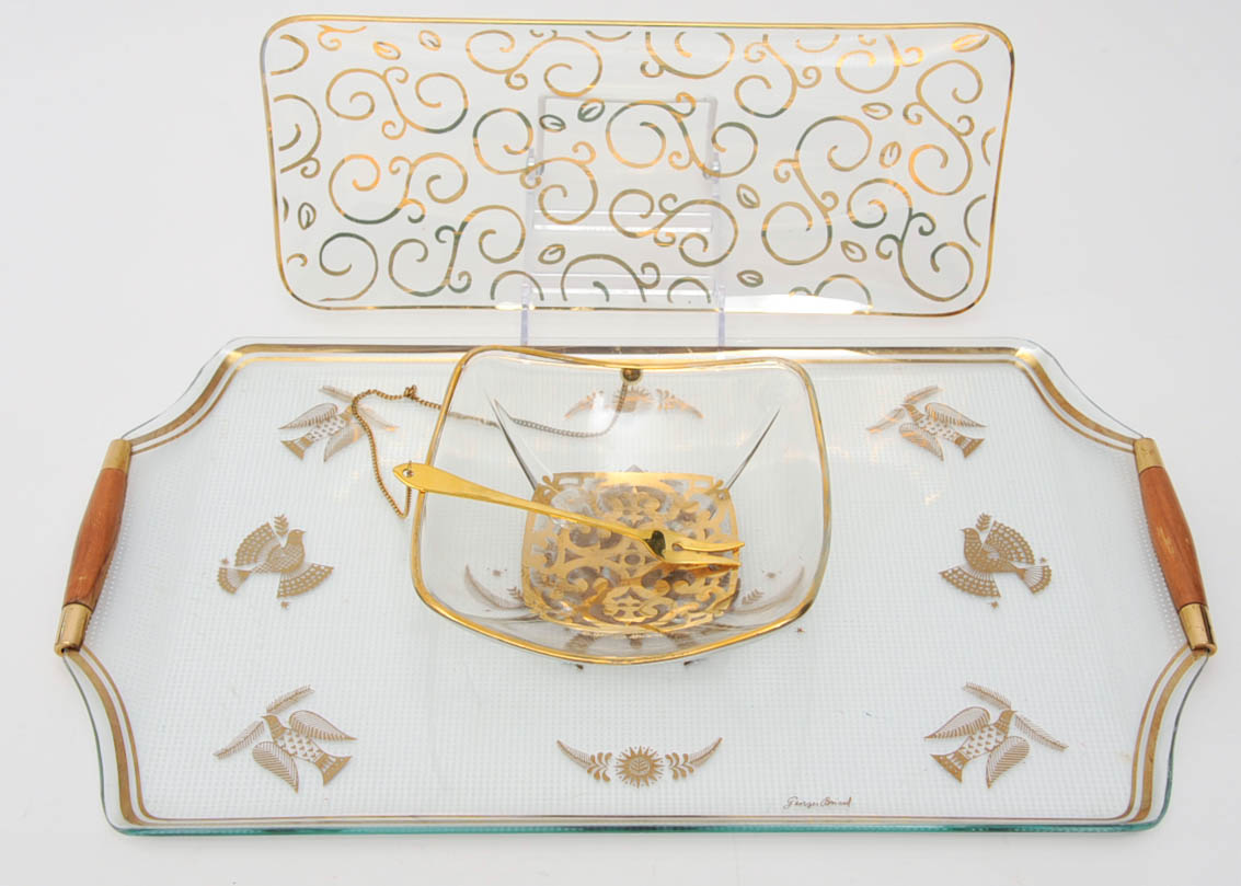 George Briard Glass Serving Platter
