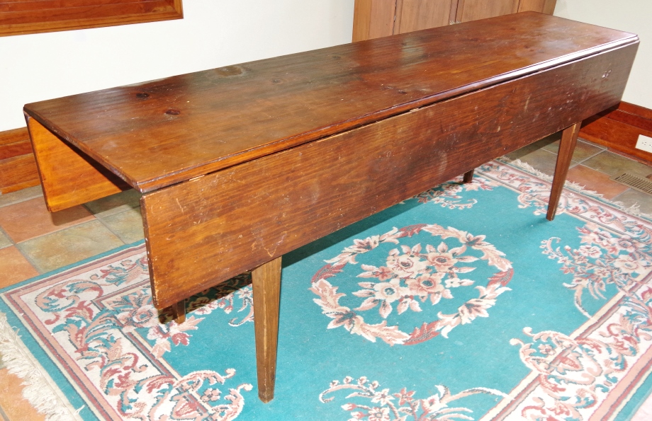 Vintage Pine Kitchen Drop Leaf Table