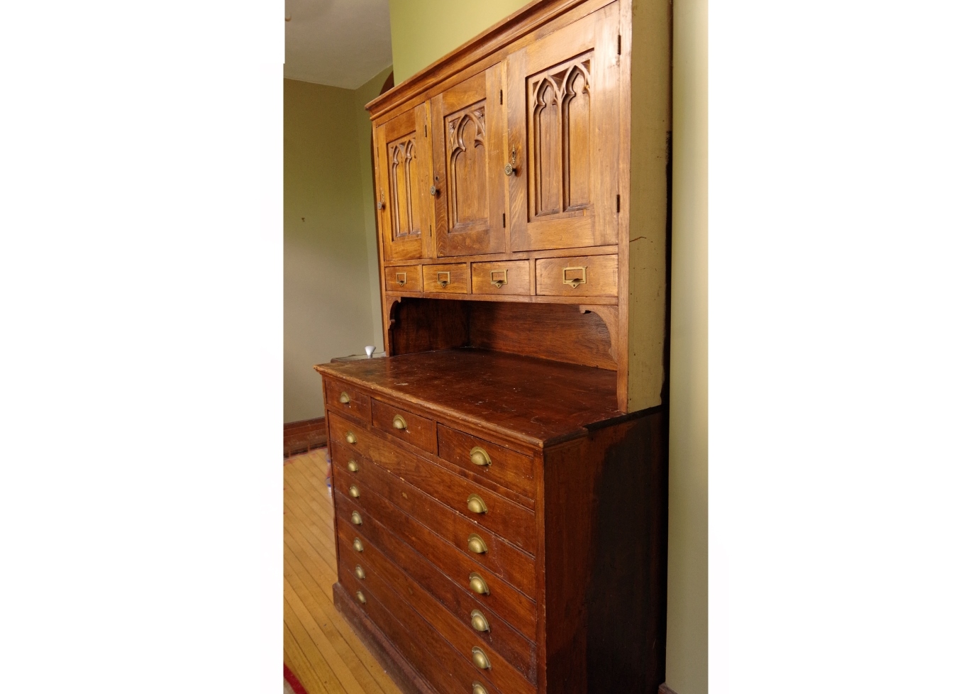 Antique Sacristy Cabinet