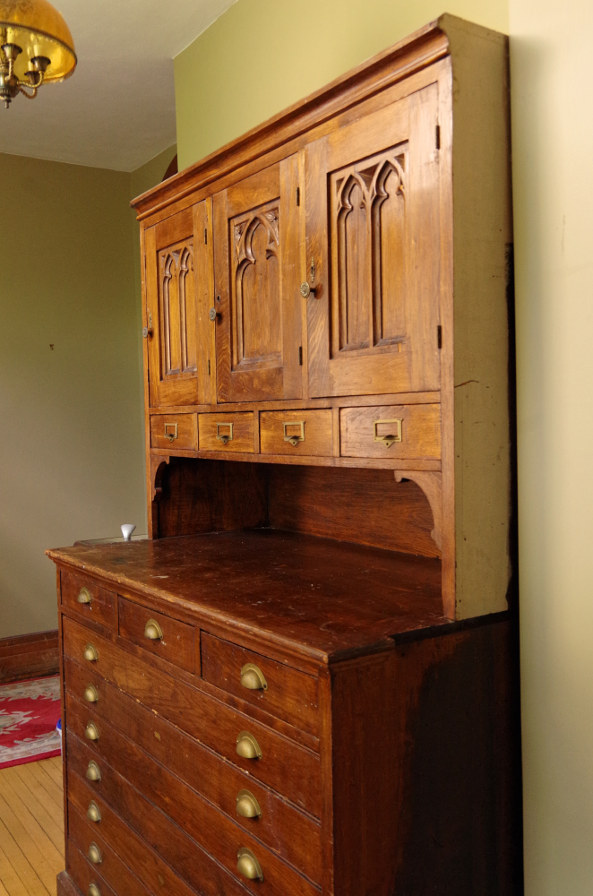 Antique Sacristy Cabinet