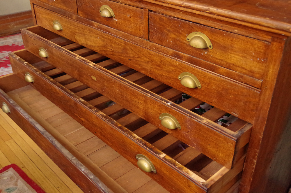 Antique Sacristy Cabinet