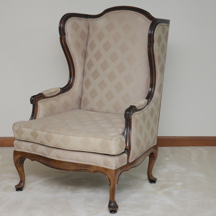 Ethan Allen Queen Anne style Wing Back Chair
