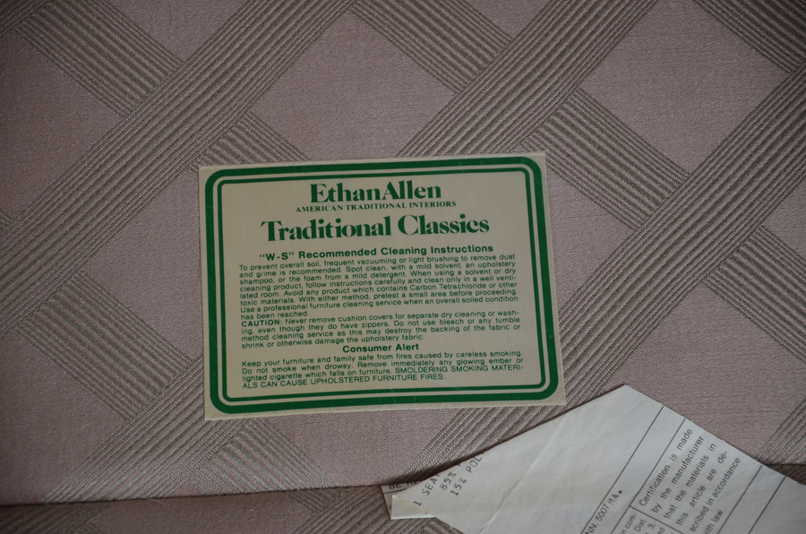 Ethan Allen Queen Anne style Wing Back Chair