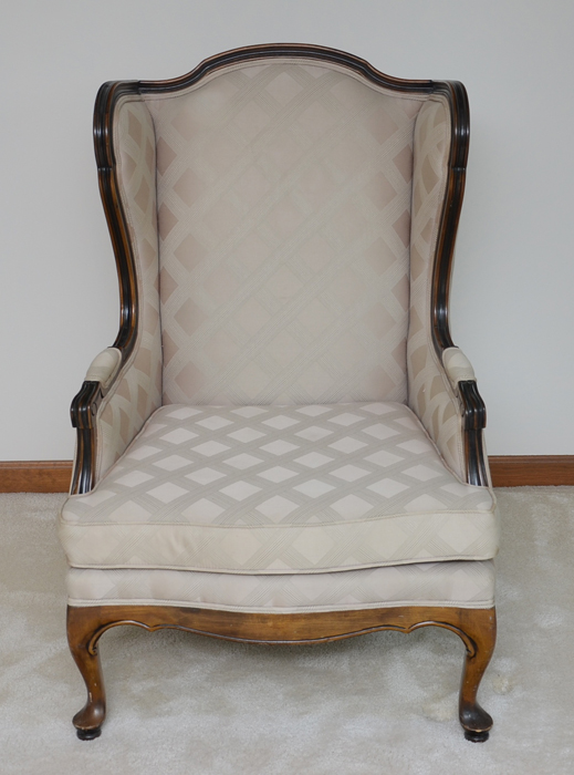 Ethan Allen Queen Anne style Wing Back Chair