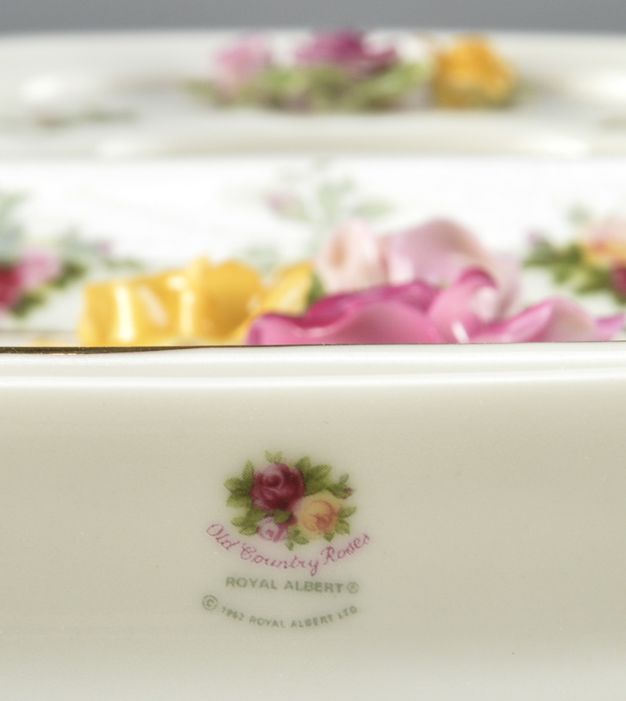 Royal Albert Old Country Roses China Miniature Grandfather Clock