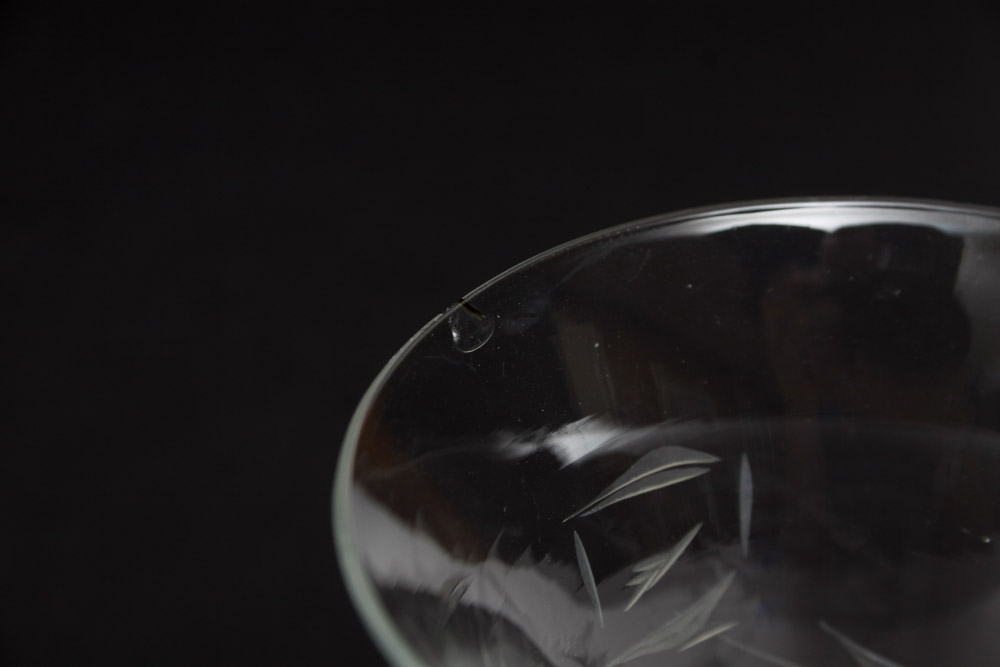 Etched Cordial Glasses