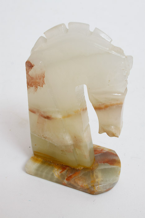 Onyx Horse Head Bookends