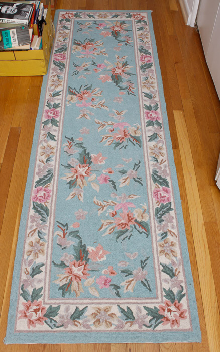 Hooked Floral Runner Rug