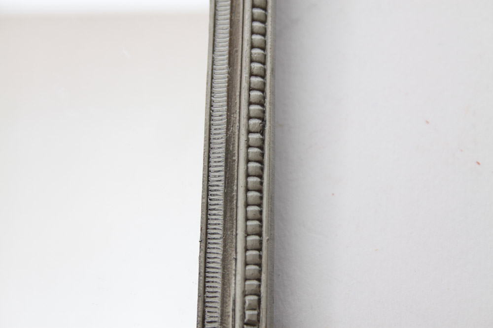 Pewter Vase and Mirror Set