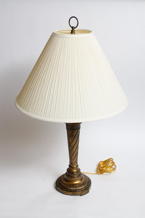 Two Bronze Table Lamps