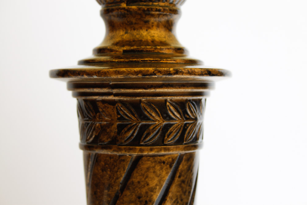 Two Bronze Table Lamps