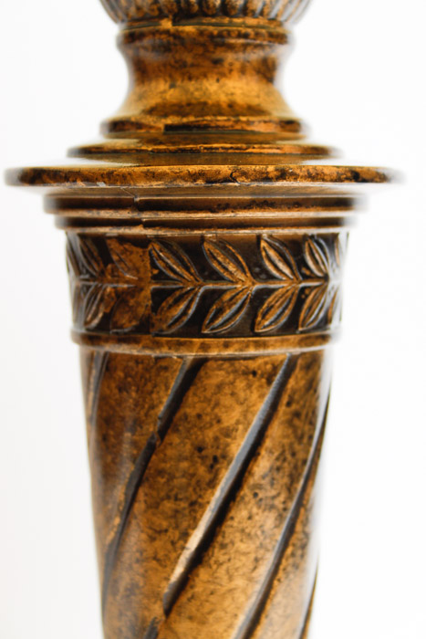 Two Bronze Table Lamps