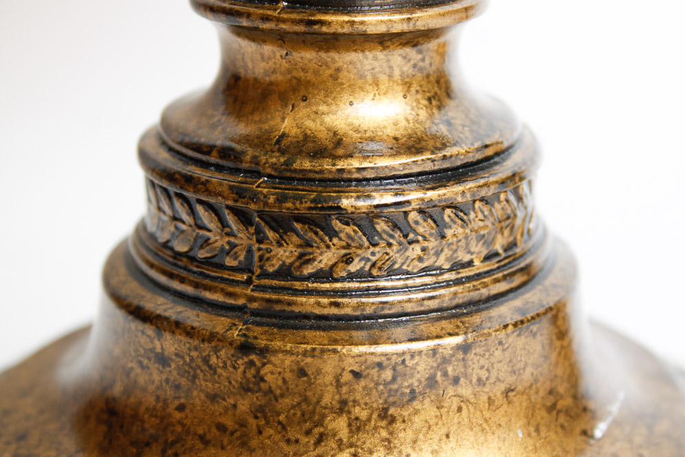 Two Bronze Table Lamps