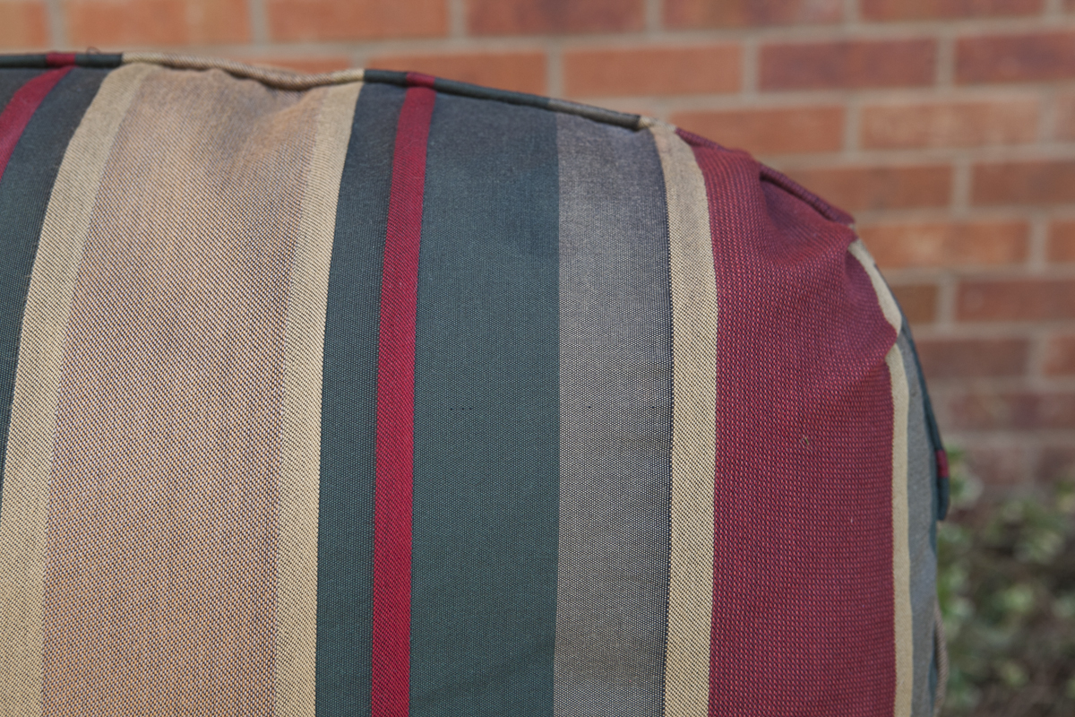 Large Striped Living Chair