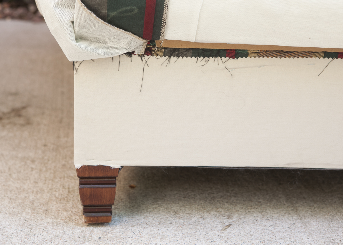 Large Striped Living Chair