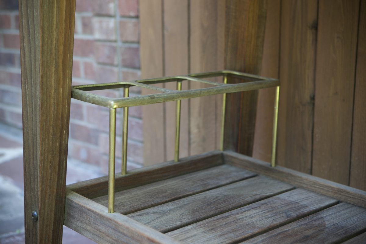 Smith and Hawken Teak Patio Serving Table