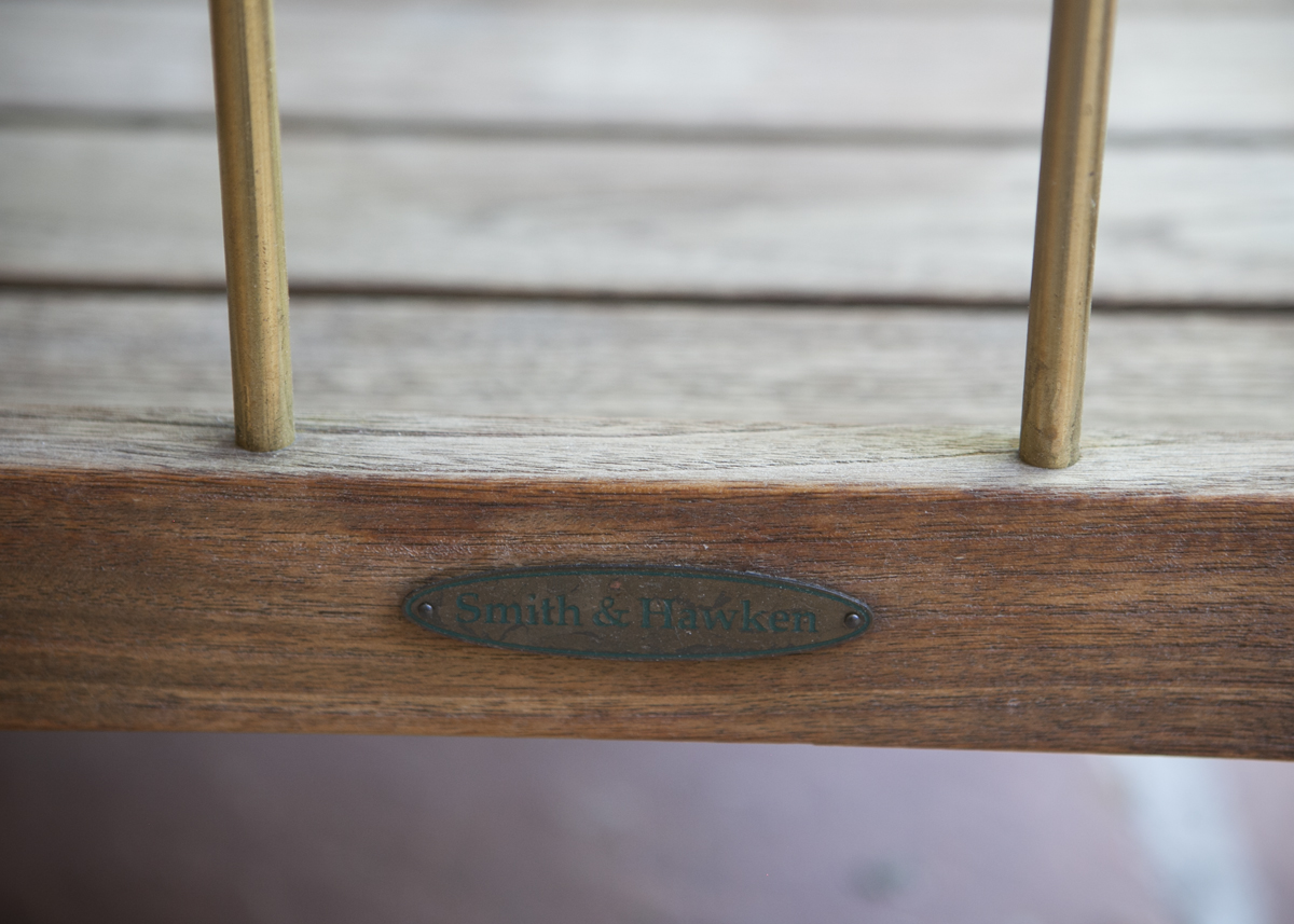 Smith and Hawken Teak Patio Serving Table