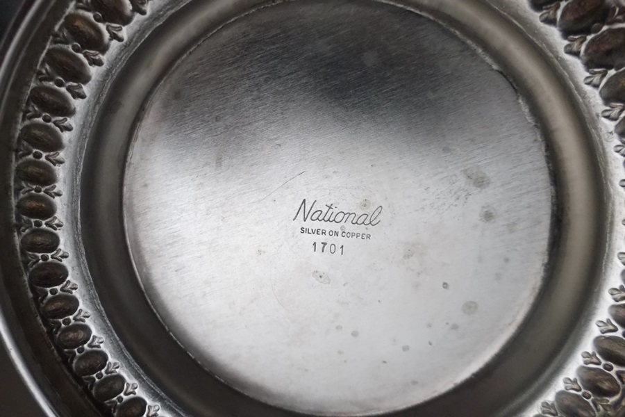 National Silver on Copper Tea Set