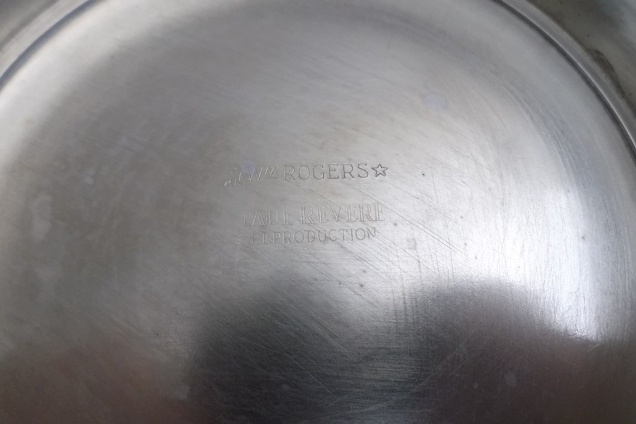 Assortment of Four Silver Plate Paul Revere Style Bowls