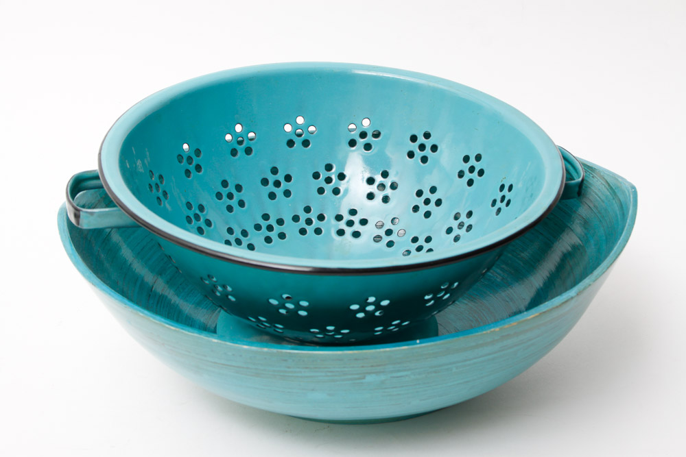 Turquoise Toned Servingware