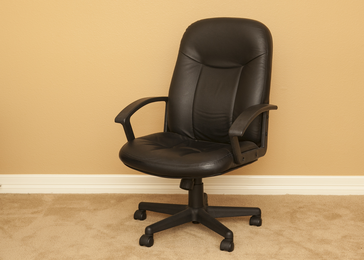 Black Leather Office Chair