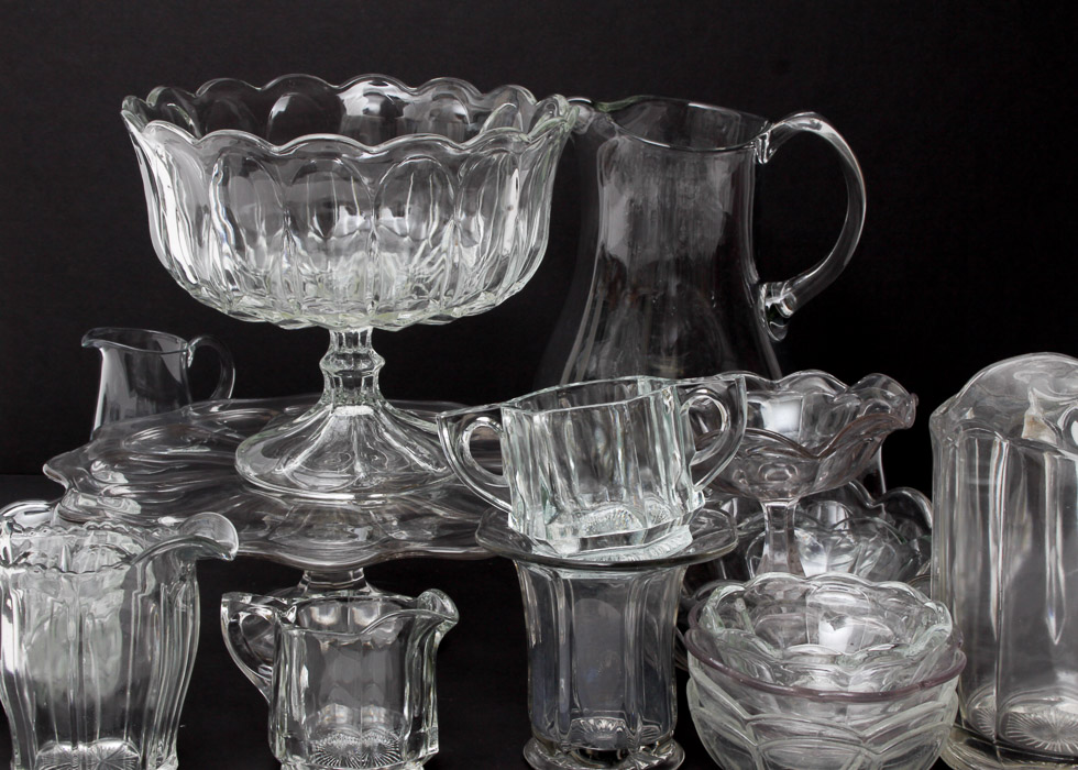 Unmarked Heisey and Heisey Style Glassware