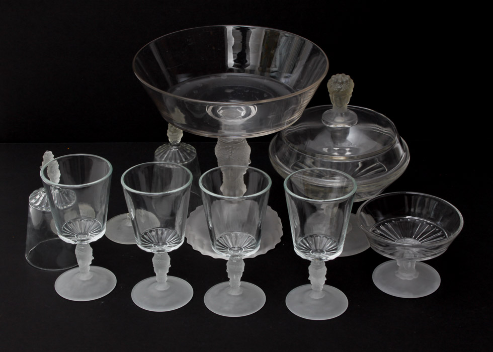 Vintage "Three Faces" Glassware