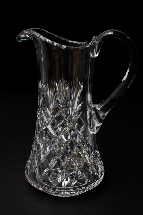 Cut Glass Punch Bowl and Pitcher
