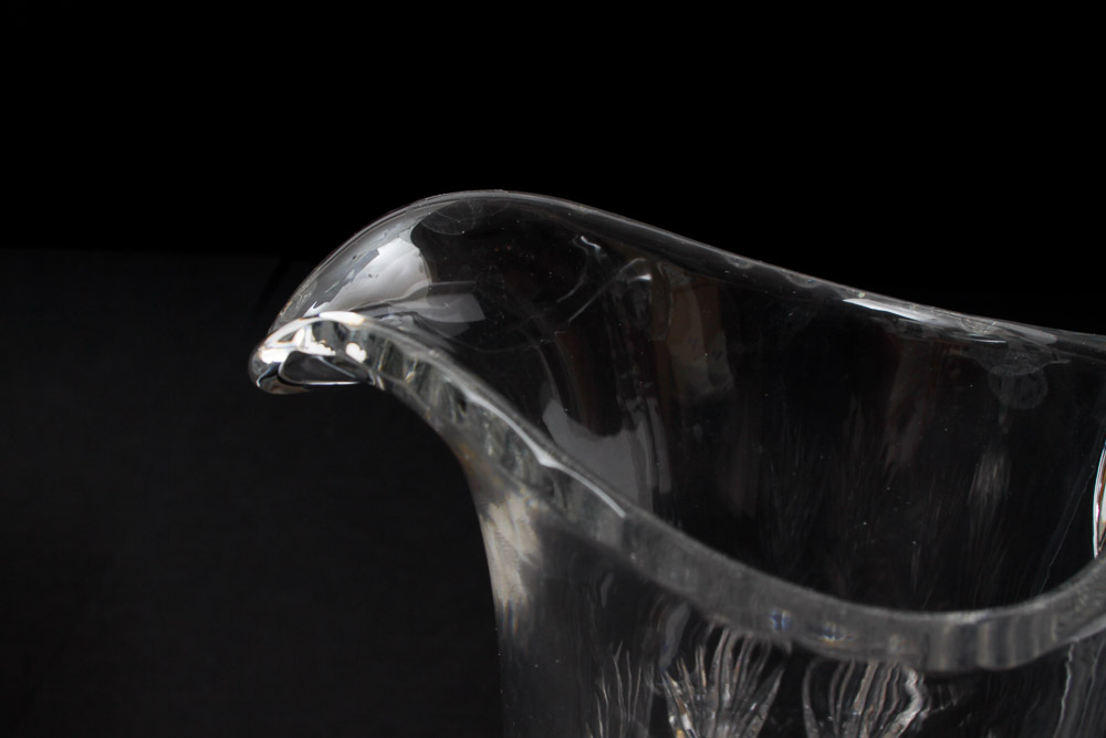 Cut Glass Punch Bowl and Pitcher