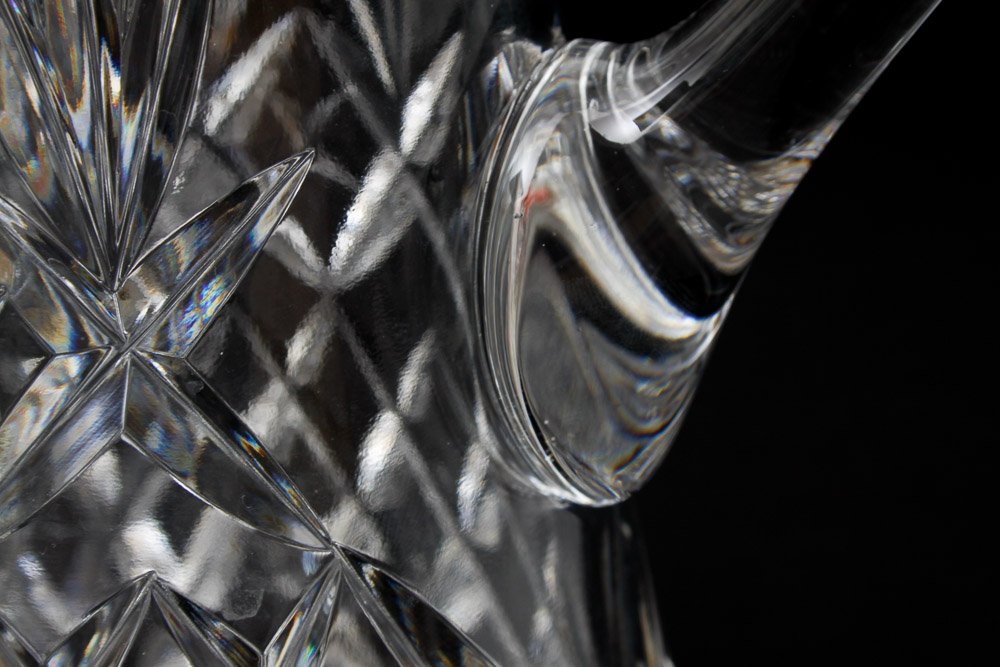 Cut Glass Punch Bowl and Pitcher