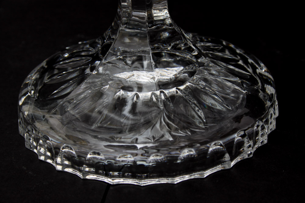 Cut Glass Punch Bowl and Pitcher