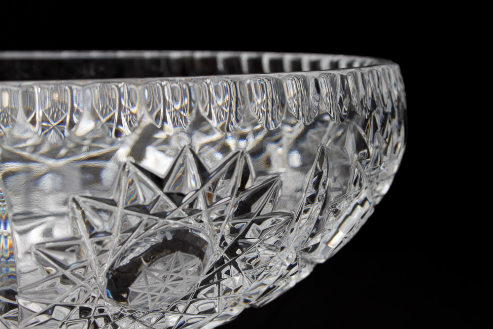 Cut Glass Punch Bowl and Pitcher