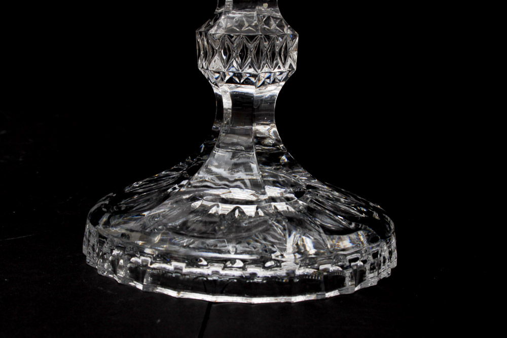 Cut Glass Punch Bowl and Pitcher