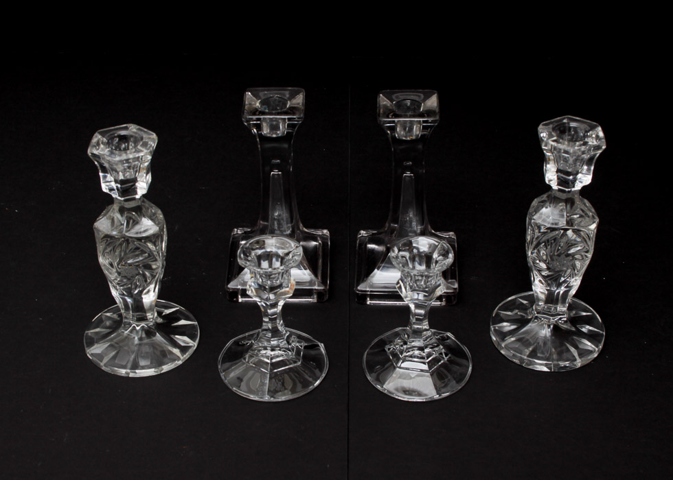 Glass Candlesticks