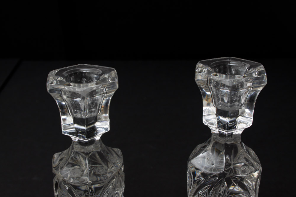 Glass Candlesticks