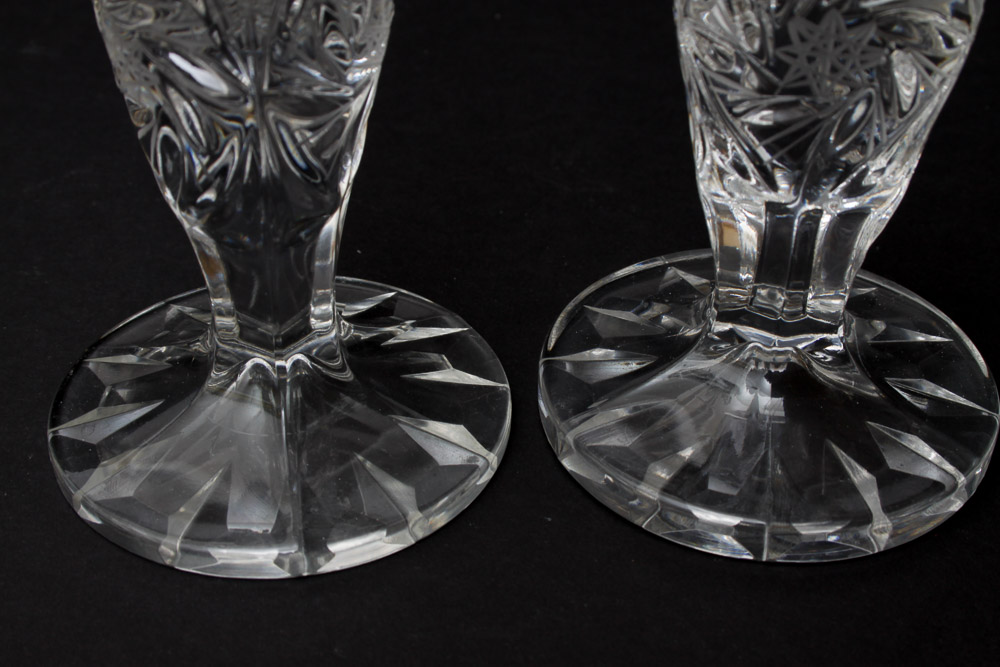 Glass Candlesticks