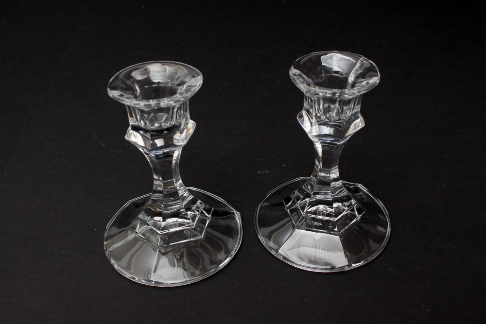 Glass Candlesticks