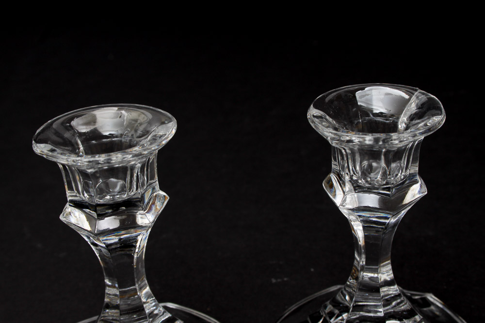 Glass Candlesticks