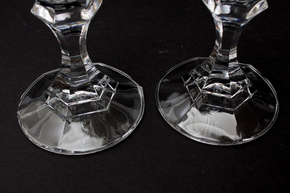 Glass Candlesticks