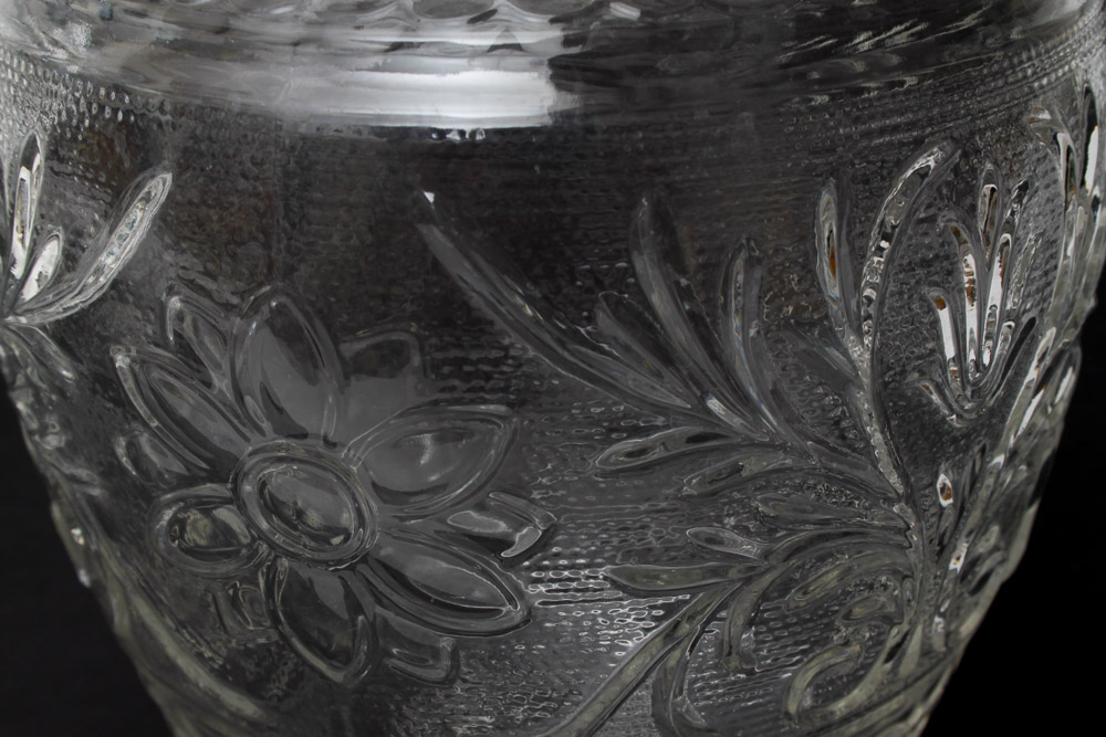 Floral Etched Glassware