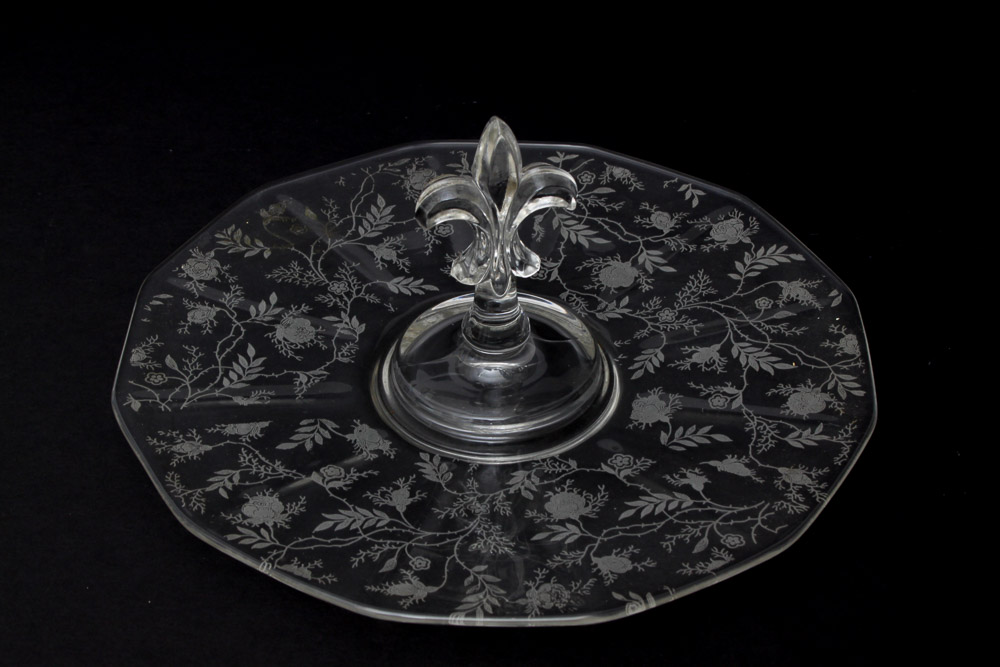 Floral Etched Glassware