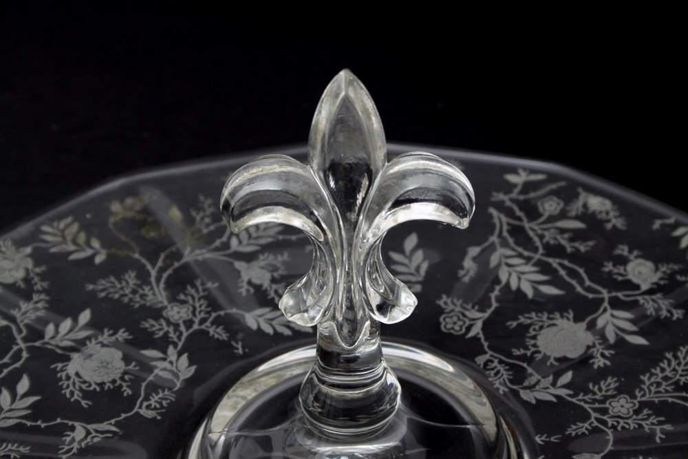 Floral Etched Glassware