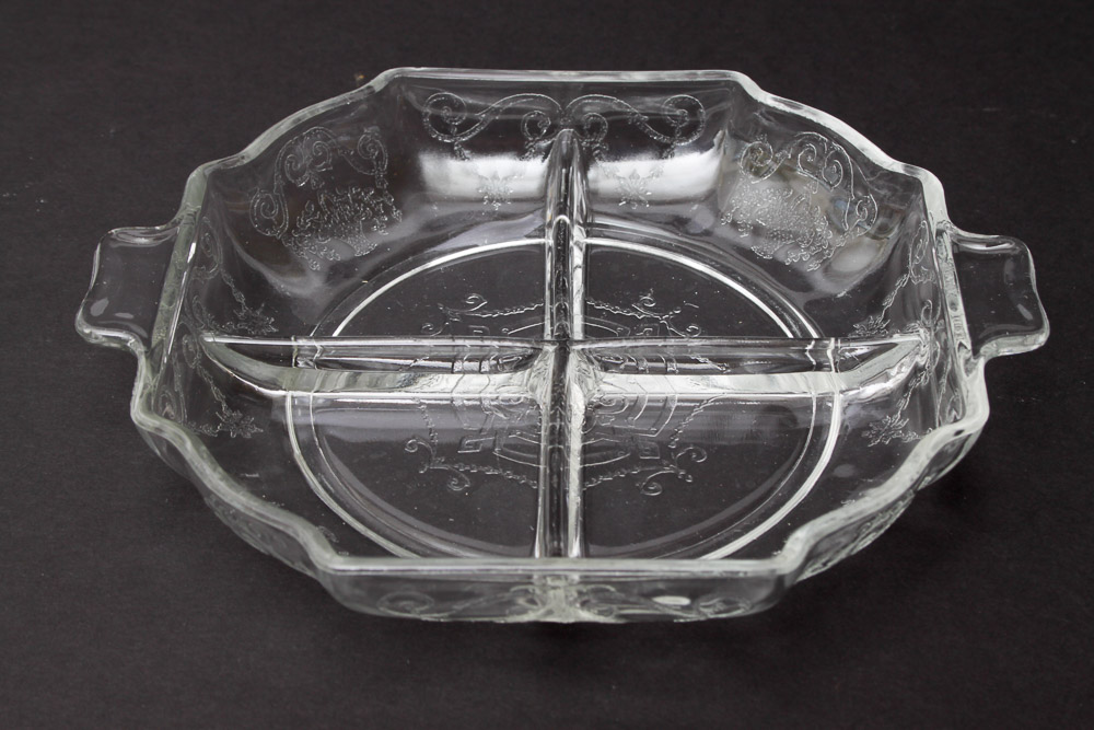 Floral Etched Glassware