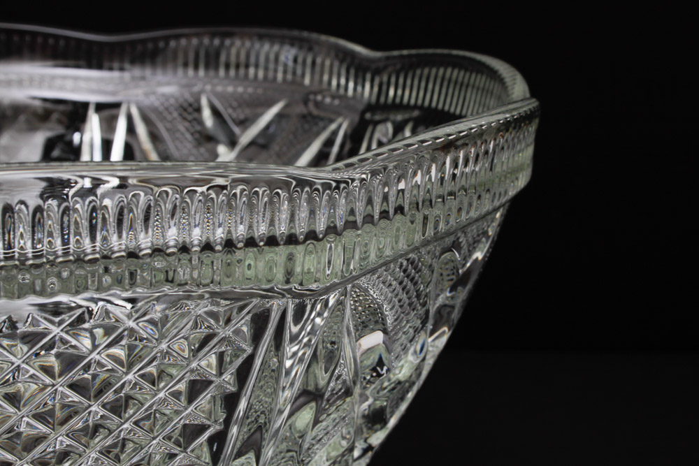 Pressed Glass Punch Set