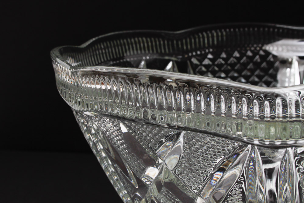 Pressed Glass Punch Set