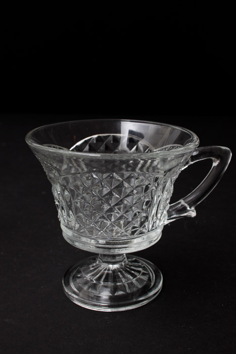 Pressed Glass Punch Set