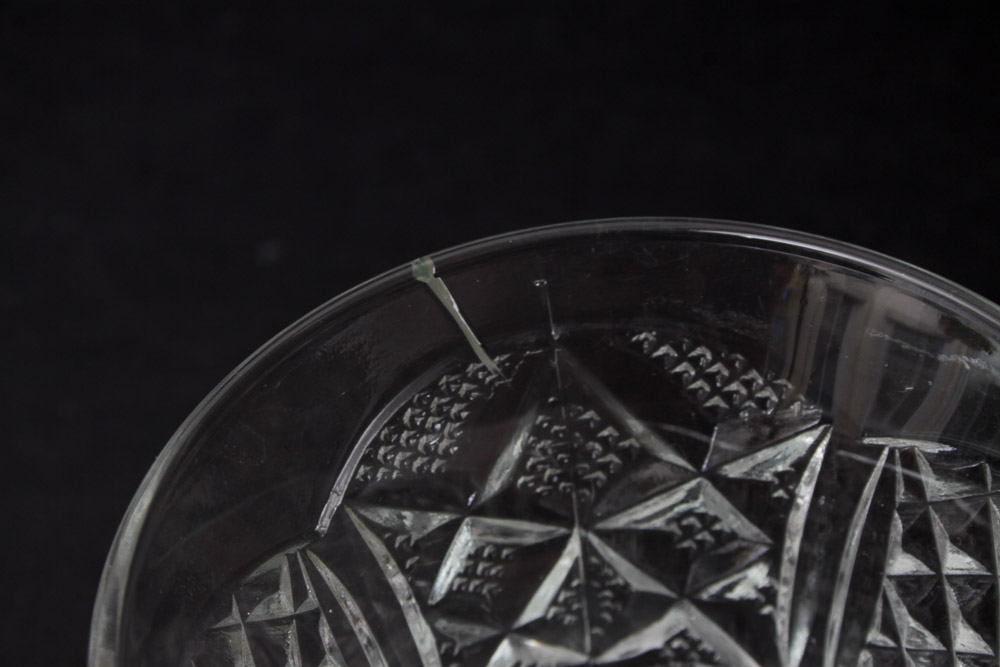 Pressed Glass Punch Set