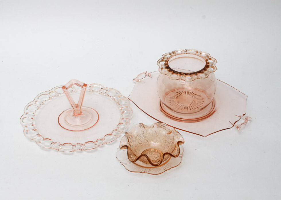 Pink Tinted Glassware